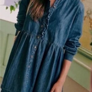 Sezane Sybelle dress denim dress size 34
